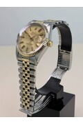 36mm • 1979 Rolex DateJust ref.16013 cal.3035 Champagne Dial 18k Gold Bezel Automatic